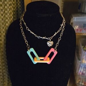 Multicolor Chain Necklace